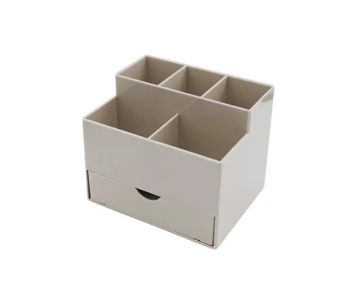 Makeup Organizer Drawer Type Large Capacity - Brown
