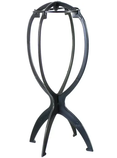 Collapsible Black 36cm Tall Wig Stand