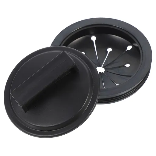 2-Pack Garbage Disposal Sink Guard in Black ABS Plastic, 6.25 x 5.05 x 3.5 Inches, Protector for Home Kitchen