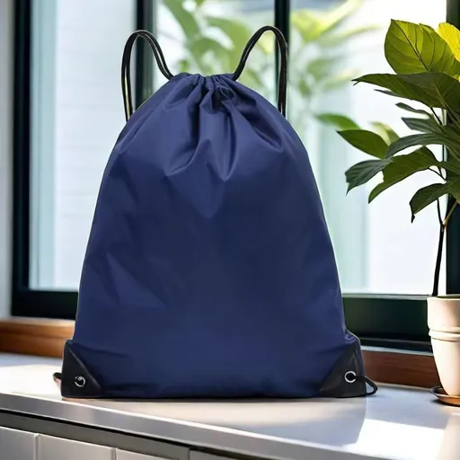Polyester Drawstring Sports Backpack Gym Basketball Sack Bag