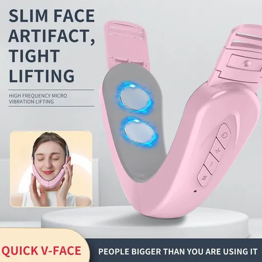 Double Chin Reducer Machine Face Lift Device Beauty Belt Portable Intelligent-Face Shaping With Blue Light