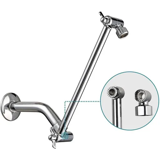 Shower Arm Extender Wrecking Bar Shower Head Extension Arm Shower Rod Holders Adjustable Shower Arm Handheld Shower Adjustable