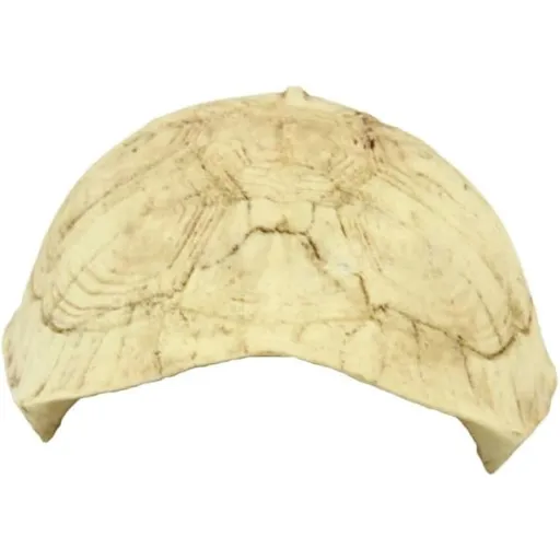 Turtle Shell Reptile Hide Cave Resin Waterproof Ornament for Reptiles, Realistic Khaki Decor Easy Use Home Office