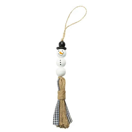 Snowman Wooden Beads Christmas Theme Colorful Wooden Beads Wooden Beads String DIY Accessories
