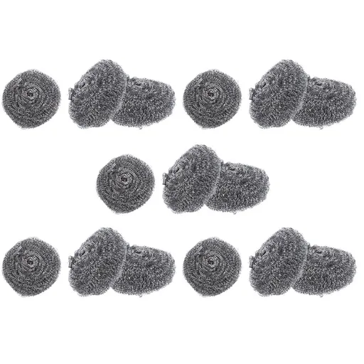 15Pcs Stainless Steel Scrubber Balls for Kitchen Pots and Pans Grease Removal