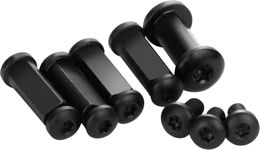 Complete Screw and Pivot Kits for Spyderco Delica C11, Custom-Made Stainless Steel Screws Include Pivot Screw and Assembly, Handle Screws and Assemblies and Clip Screws, Black