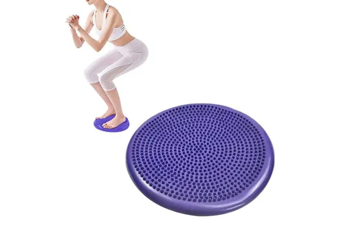 Yoga Training Mat Exercise Balance Stability Cushion Yoga Training Accessories -Purple