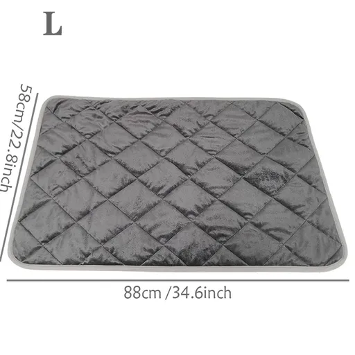Self-Warming Pet Mat Heat Reflective Technology 58x88cm Waterproof Comfortable for Dogs and Cats