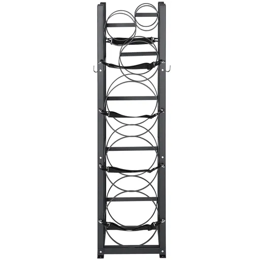 Refrigerant Tank Rack, with 3 x 30lbs and Other 3 Small Bottle Tanks, Cylinder Tank Rack 12.79x12.99x47.12 in, Refrigerant Cylinder Rack and Holders for Freon, Gases, Oxygen, Nitrogen