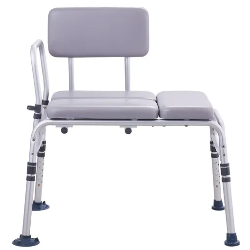 Tub Transfer Bench for Bathtub 500lbs, Shower Seats for Adults, Lightweight Shower Bench for Elderly and Disabled with Padded Seat, Non-Slip Bath Seats with Armrest and Reversible Backrest