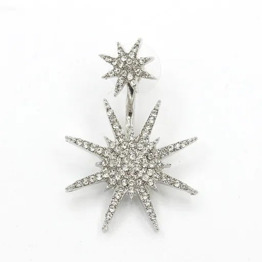 Rhinestone Earrings Earrings Rhinestone Punk Earrings Statement Drop Earrings for Women Girls (2pcs)