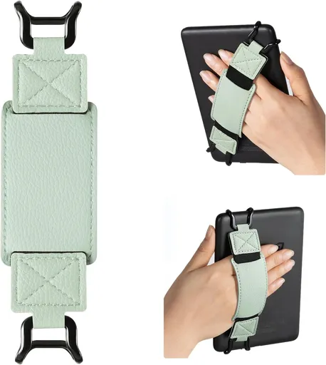 Elastic Green Handband for 6-7.5 inch E-book Tablet - High Stretch E-Reader Accessory