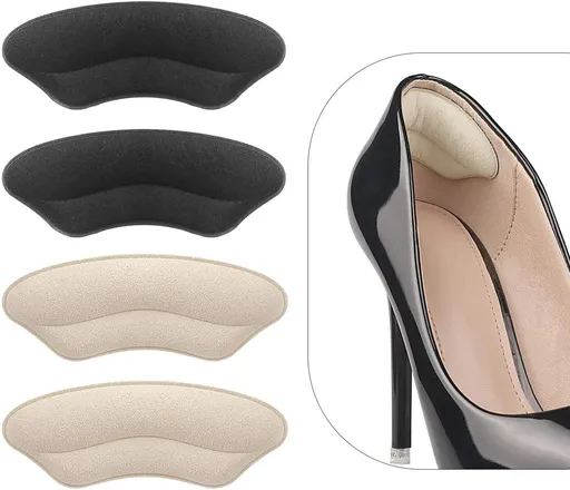 (2 Pairs) Heel Grips Liner Cushions Inserts for Loose Shoes, Heel Pads Snugs for Shoe Too Big Men Women, Filler Improved