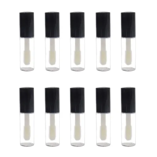 10PCS 1ml Mini Reusable Clear Empty Lip Gloss Containers Travel Empty Lip Gloss Bottle Tube Vials for Lipstick Samples, Lip Balms
