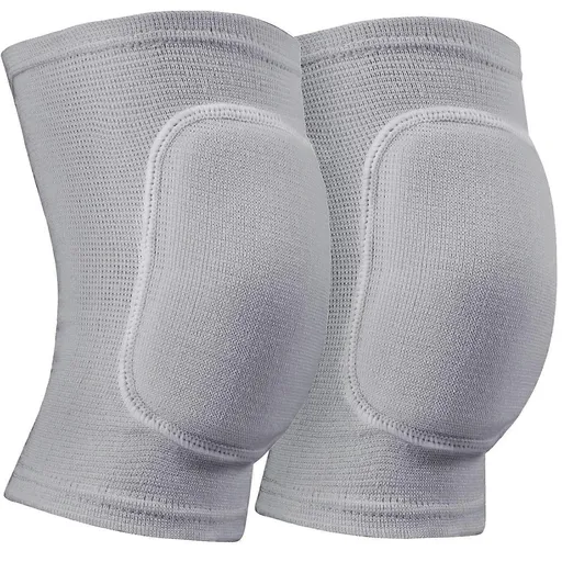 Pair of Knee Pads for Volleyball Dancing Sports Knee Support Sleeves with Sponge Padding Non-Slip Compression Protection for Basketball Running Cycling Fitness - S