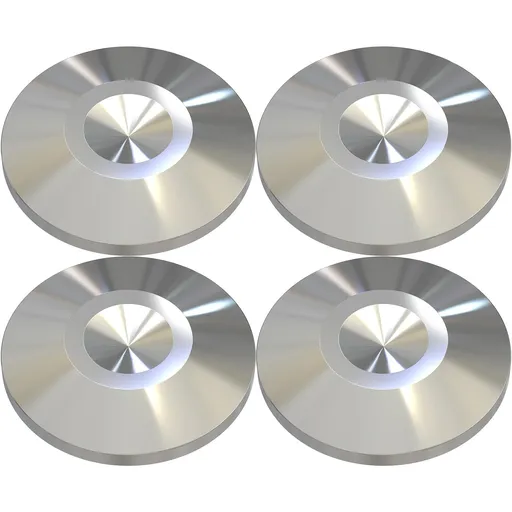 4Pcs Stainless Steel HiFi Audio Speaker Spike Pads Mats Speaker Isolation Stand Feet Cone Shock Floor Protector Base