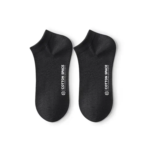 Men Cotton Socks Zjzue Antibacterial Summer Black; All sizes All yards