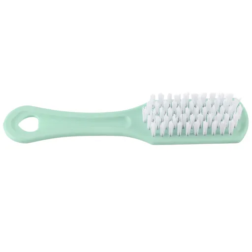 Multi functional Plastic Shoe Cleaning Brush Bushy Nylon Bristles Scrubber Washing Tool(Green)