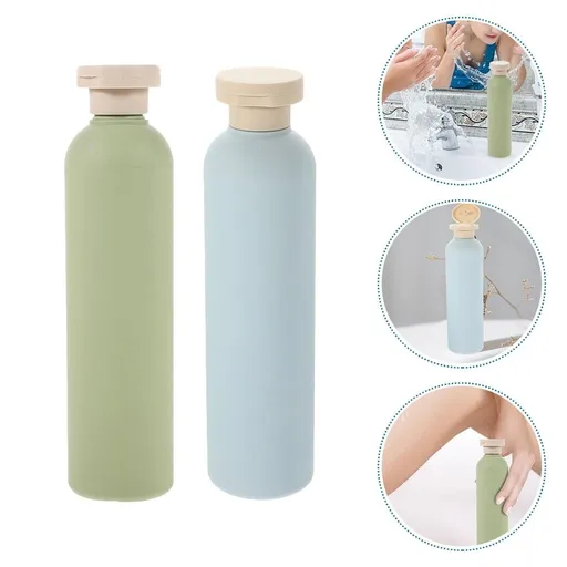 2Pcs Shower Gel Bottling Bottle Refillable Plastic Containers for Daily Use Multi