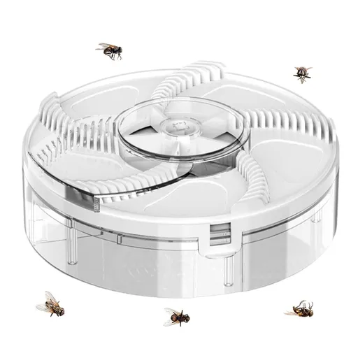 Electric Automatic Rotating Fly Trap Rechargeable Powerful Household Fly Trap for Family Indoor Use
