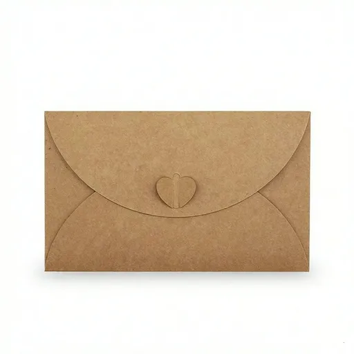 2pcs Gift Card Envelopes Craft Photo Envelopes Gift Card Holders Mini Seed Envelopes with Heart Shaped Clasp, for Gift Cards
