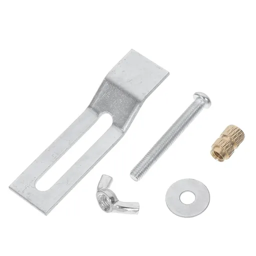 Undermount Sink Mounting Clips Durable Copper and Iron 7.10X1.90X0.20cm Silver 1 Set