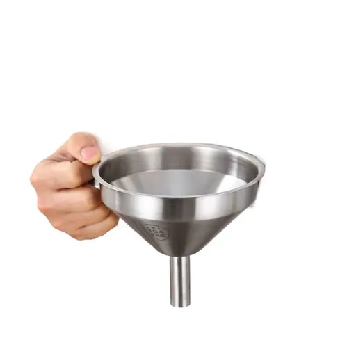 304 Stainless Steel Kitchen Funnel with Filter Strainer Wine Funnel Filter Transferring Liquid,Dry Powder Ingredients