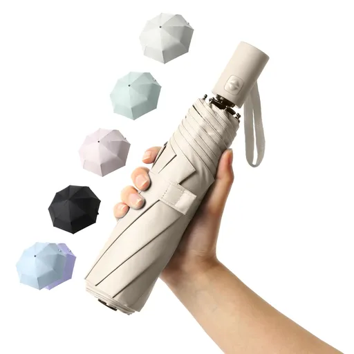 Small UV Protection Travel Umbrella Compact for Rain and Sun Windproof Portable Umbrella for Women and Men