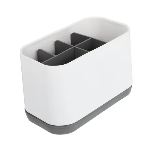 Toothbrush and Toothpaste Holder Drainage for Bathroom Countertop with Adjustable Dividers, Large Toothpaste Caddy