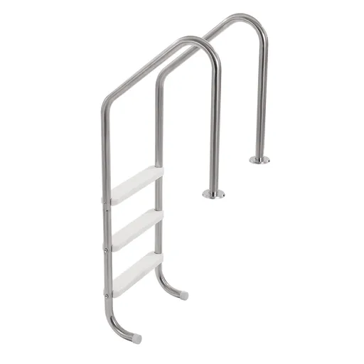 Stainless Steel Pool Ladder 3-Step & 2 Handrails for 1219.2-1371.6 mm Pool