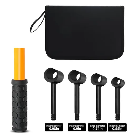 4-in-1 Hinge Gap Adjustment Wrench Set with Interchangeable Socket Heads for Fixing Door Sag, Misalignment, and Uneven Gaps in Home and Commercial Settings (Thread Style(Yellow))