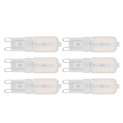 G9 Light Bulb Dimmable Eye Protection Energy Saving 5W 22 LED Small Bulbs for Ceiling Lamp Desk Lamp 6pcs Warm Light 220V