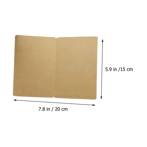 20Pcs Lightweight Blank Cards 5x7 Kraft Paper for Greeting Card Making