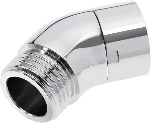 Handheld Shower Head Elbow Adapter G1/2" Shower Connector 45-Degree Adapter Solid Brass, Suitable for Most Standard Shower Systems