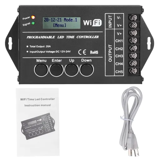 LED Light Controller Multifunctional WiFi Programmable Lamp Timing Switch Controller