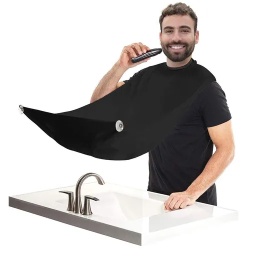 Men's waterproof non stick beard corner beauty cloth, Father's Day gift, beard apron, scarf for shaving and cutting hair