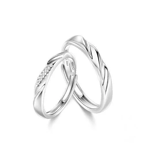 Fang qi Copper Mobius Ring for Couple Love Frequency Men's