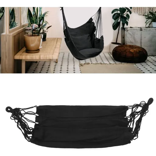 Hanging Hammock Chair up to 330 Lbs Thick, Hammock Chair, Hanging Rope Swing for Outdoor Camping, 39.4 x 51.2 Inch
