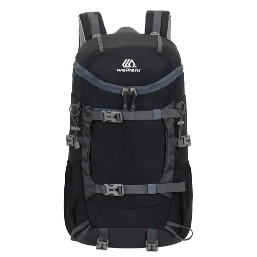 Black 20L Women's Orange Mountaineering Backpack - Water-Resistant