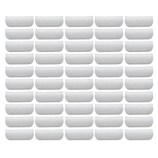 50PCS 10cm Greenhouse Film Clamp Heat Resistant Tube Clip Gardening Frame Pipe Clip for GardenWhite