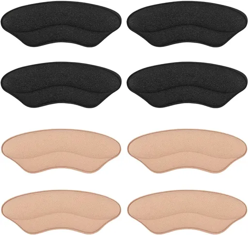 Foam Heel Pads for Shoe That are Too Big Inserts Grips, Back of Heel Cushions Protectors Liner Slip Pads,Blisters,Filler for Loose Shoe (Multicolor)