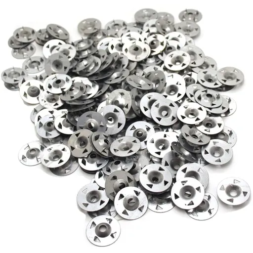200 pcs 4-Prong Washers For Extruded Plasterboard, Thermal Insulation And Fixed Back Plate 28Mm