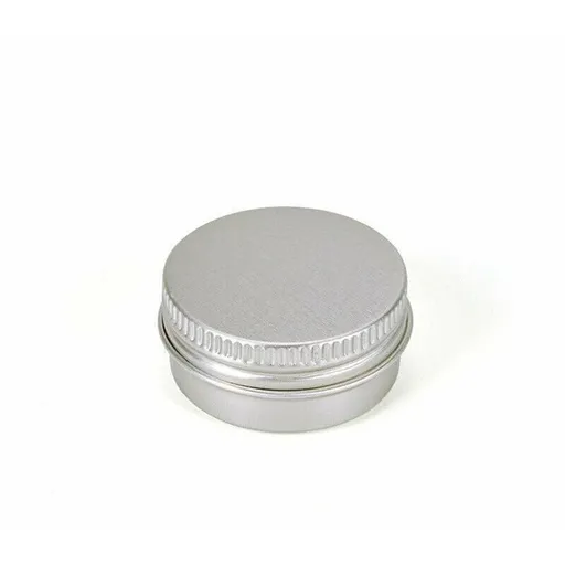 50Pcs Durable Silver Aluminum Cosmetic Pot Lip Balm Jar Containers Empty Tin - 10ML