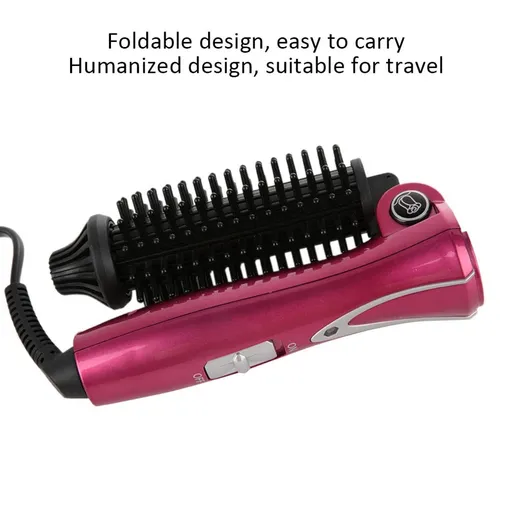 Hot Air Curling Brush, Electric Folding Hair Curler Comb Brush Portable Electric Curling Brush Hair Dressing Beauty Tool