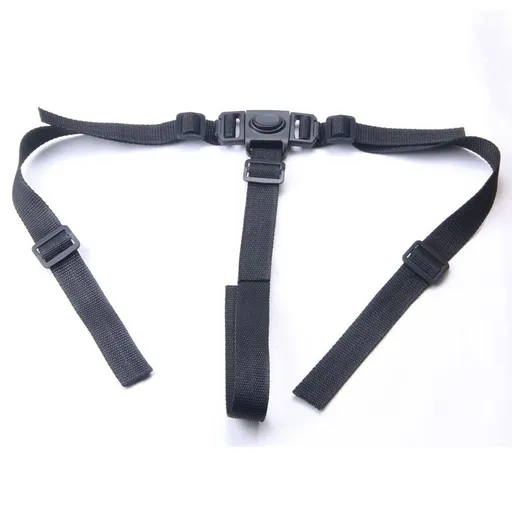 High Chair Straps, 3 Point Harness Straps Belt for Child Kid Chair Strap for IKEA High Chair Seat Belt Clips(Black)