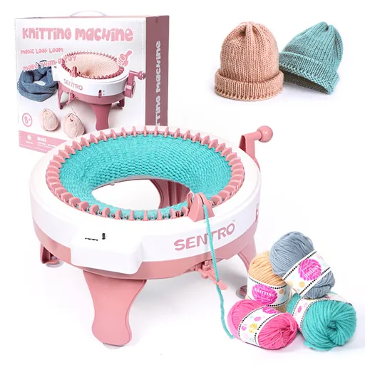 Sentro Knitting Machine - DIY Loom for Hats, Scarves, and More | 40 Needle Knitter for Kids & Adults