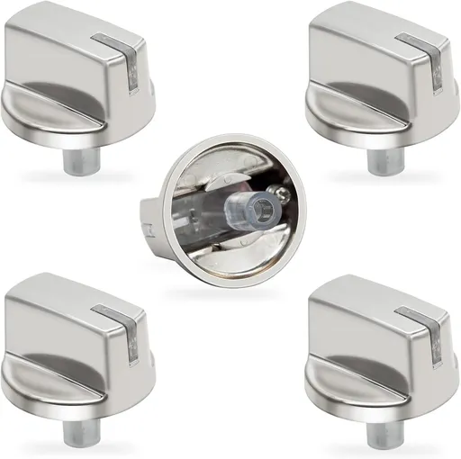 5 Pack W11156487 Cooktop Knobs Gas Stove Knobs Replacements Compatibles with Stove/Range Knobs Assembly