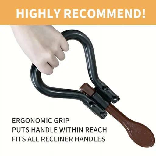 Recliner Handle Extender, Recliner Lever Extender for Lazy Boy, Heavy Duty Steel Oversized Recliner Chair Hand Extender