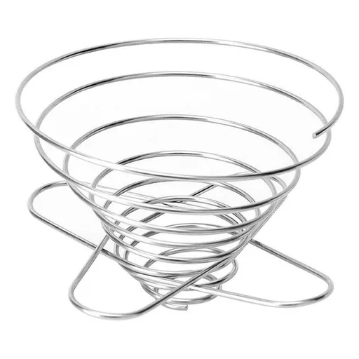 Compact Helix Coffee Maker - Portable Stainless Steel Pour Over Coffee Dripper for Travel, Camping, Bikepacking, and Home - Lightweight, Foldable, and Eco-Friendly Design