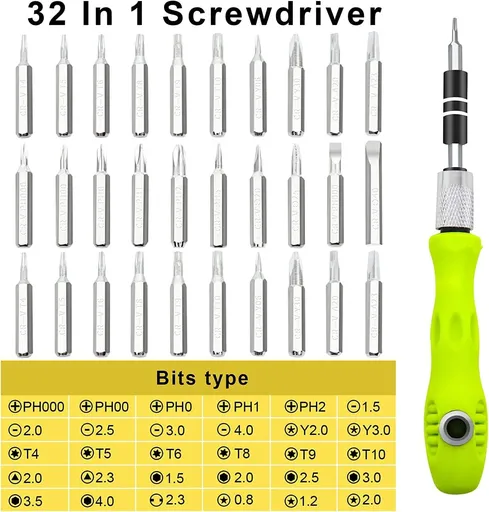 Mini Screwdriver Set, 32 in 1 Small Precision Screwdriver Set, Magnetic Tiny Screwdriver Kit,Small Screwdriver Set Tool Sets